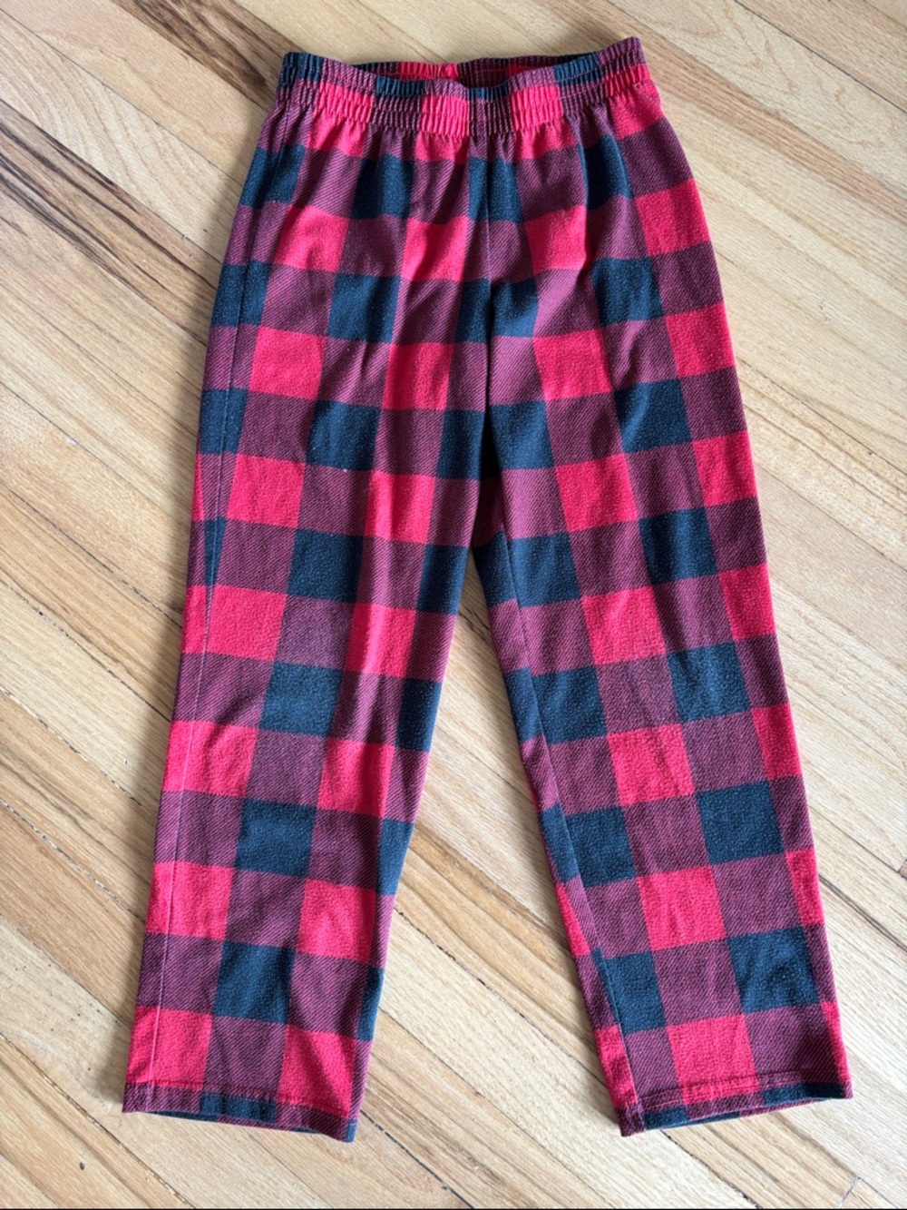 Cat & Jack Red and Black Buffalo Plaid Pajama Bottoms